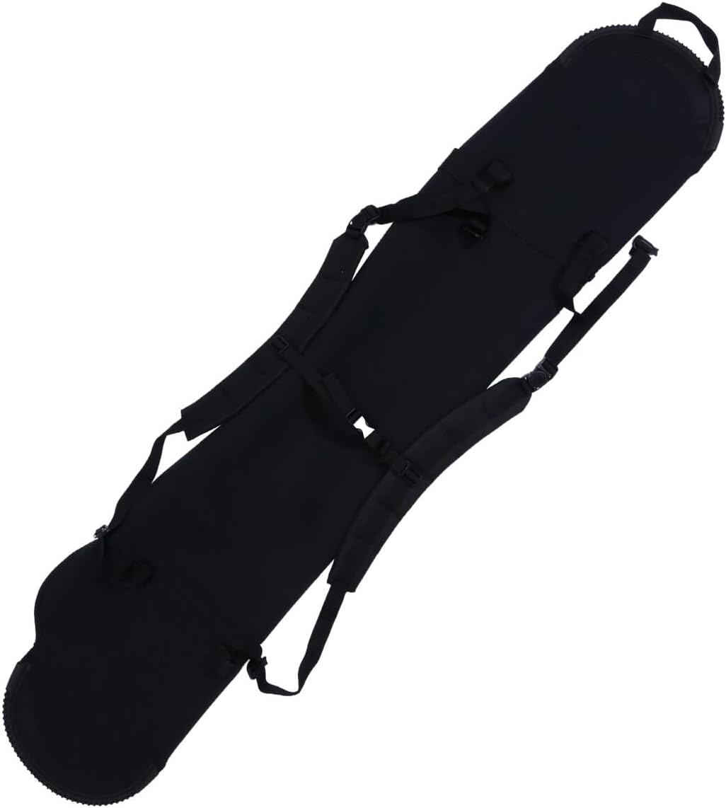 

Черный чехол для сноуборда, дополнительный карман для хранения, портативный чехол для лыжного снаряжения для путешествий и хранения, устойчив к грязи Holibanna, Black