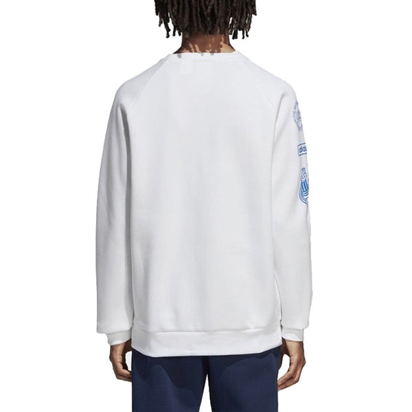Толстовка originals graphic crew sweatshirt for men white Adidas, белый — фото 3