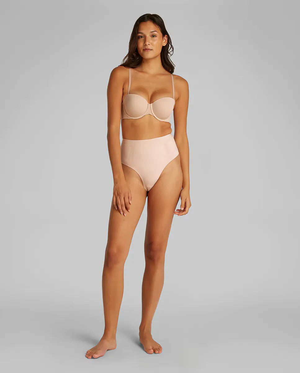 Бюстгальтер на косточках без бретелек PERFECTLY FIT Calvin Klein, бежевый — фото 4