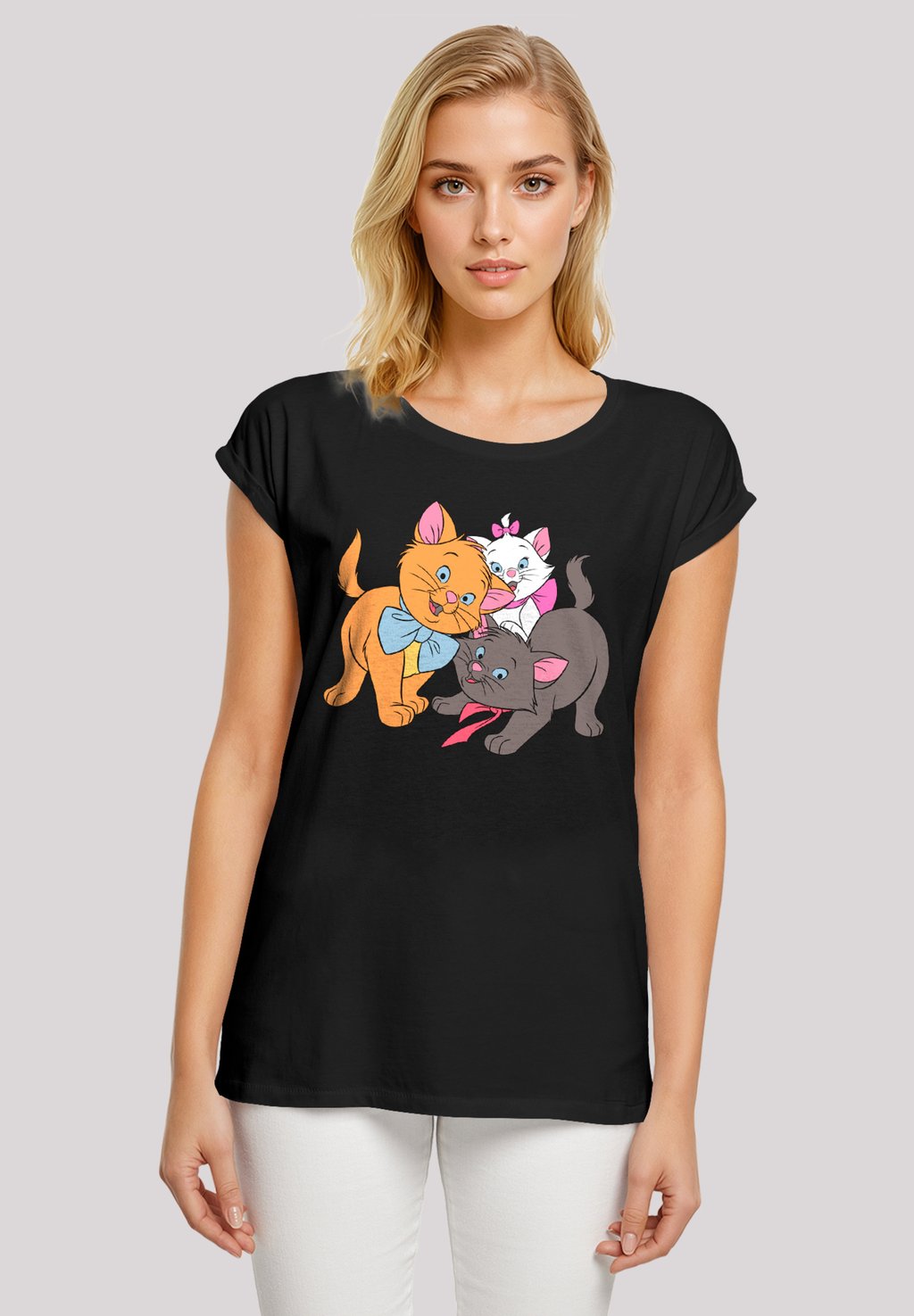

Футболка с принтом DISNEY ARISTOCATS LITTLE FRIENDS F4NT4STIC, черный