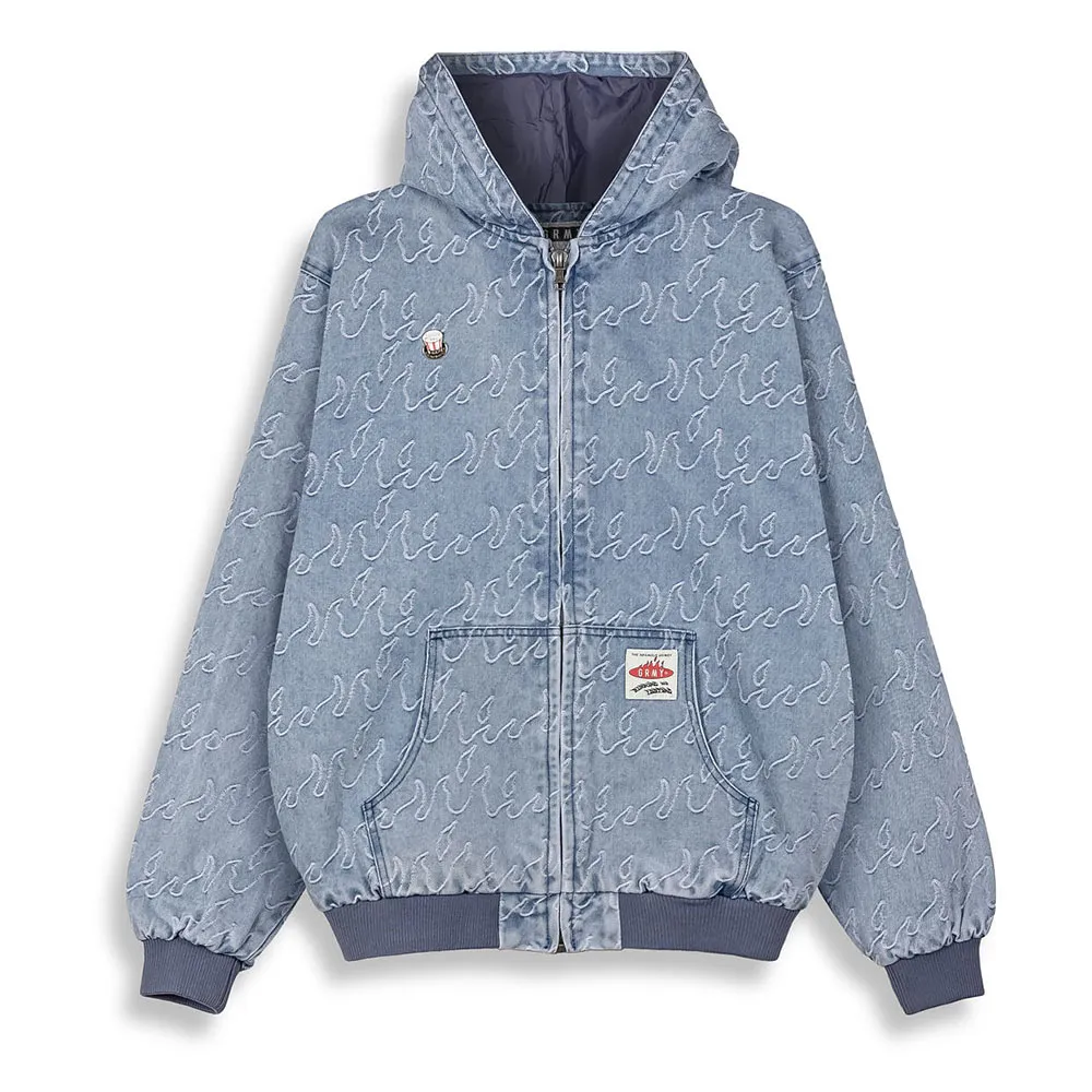 

Куртка Grimey Sweet Science Jacquard denim, синий