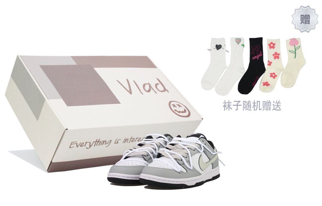 

Кроссовки Nike Dunk Skateboard Shoes Men Low-Top Gray White, Серый, Кроссовки Nike Dunk Skateboard Shoes Men Low-Top Gray White