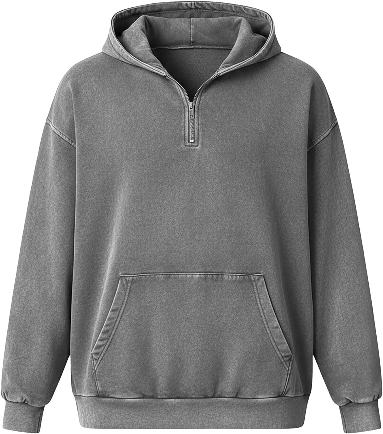 Мужская джимовая рубашка с длинным рукавом и карманом — фото 3