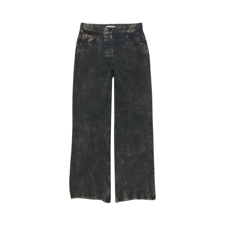 

Брюки Acne Studios Printed Trousers Black/Beige, черный