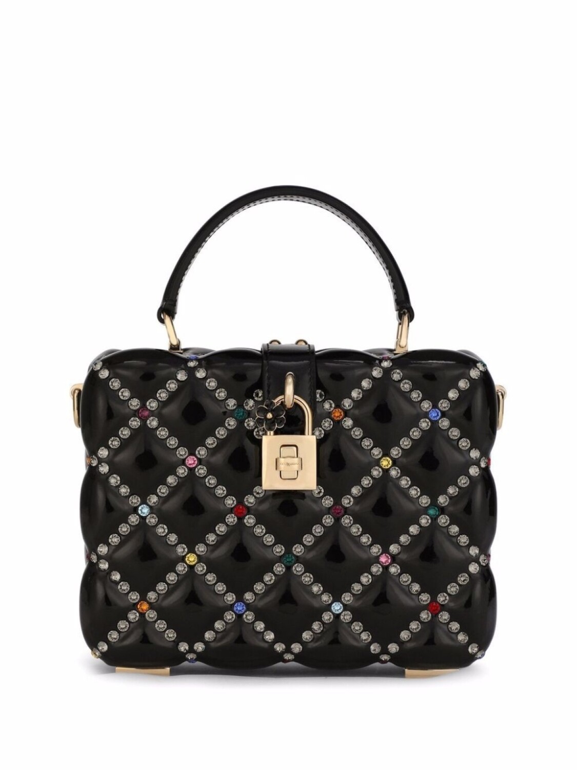 

Dolce & Gabbana сумка Dolce Box со стразами, черный