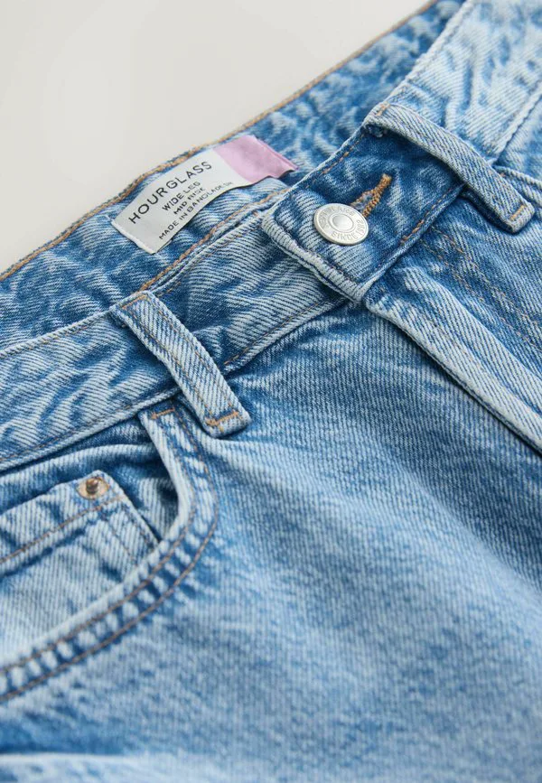 Формирование фигуры "песочные часы" и широкие ноги Next, Mid Blue Denim — фото 3