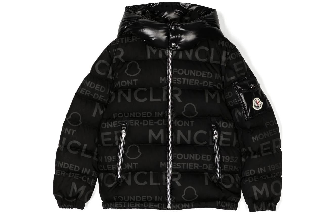 

Детская утепленная куртка Moncler, черная