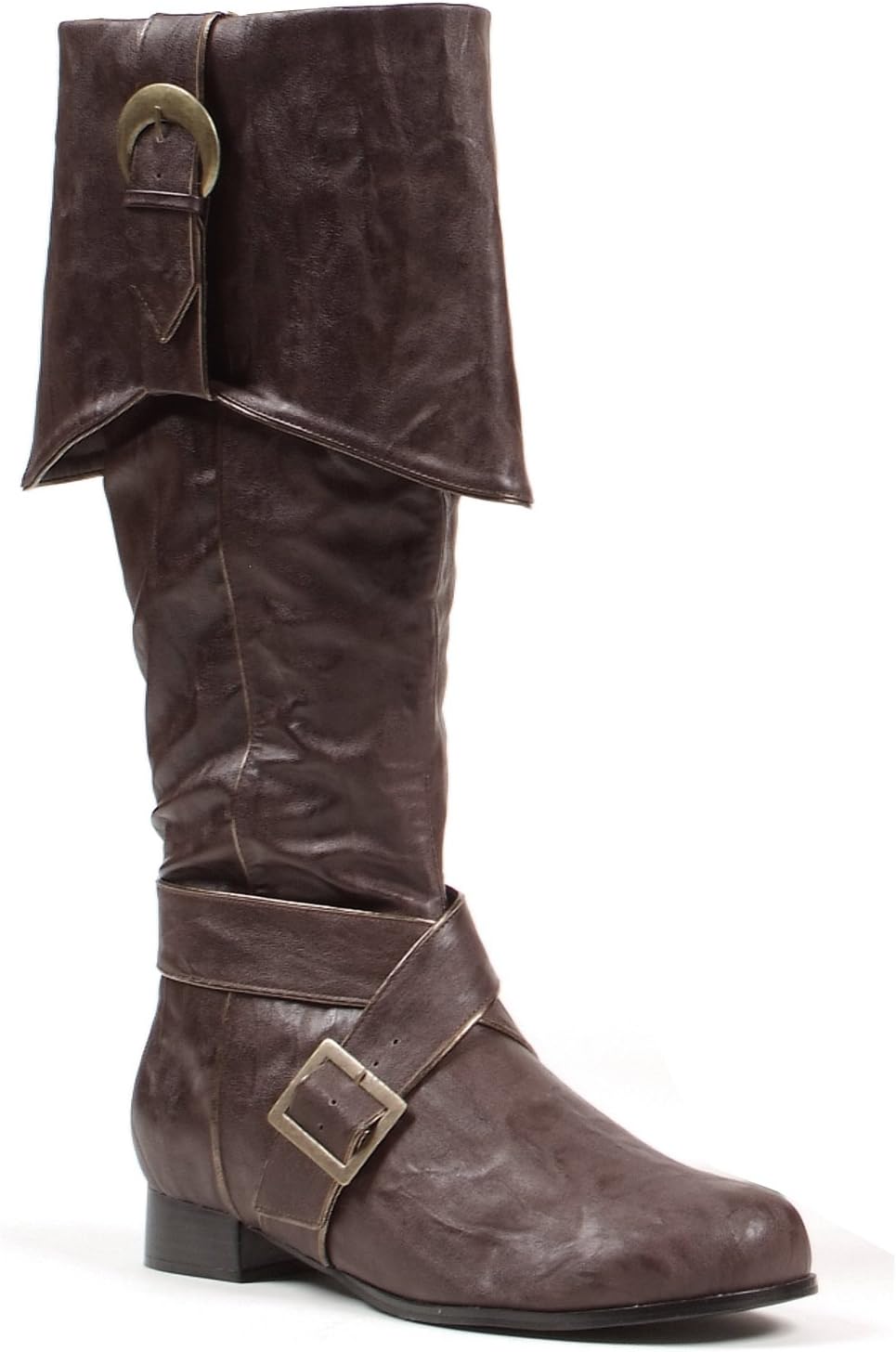 

Мужские сапоги Ellie Shoes с высотой каблука 3 см, до колена, стиль пирата с декоративной пряжкой, размеры, Brwp