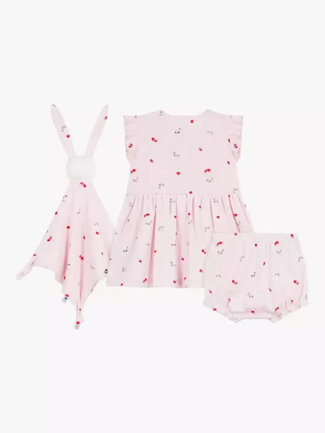 Подарочный набор для малышки: платье и трусики, розовый Petit Bateau — фото 2