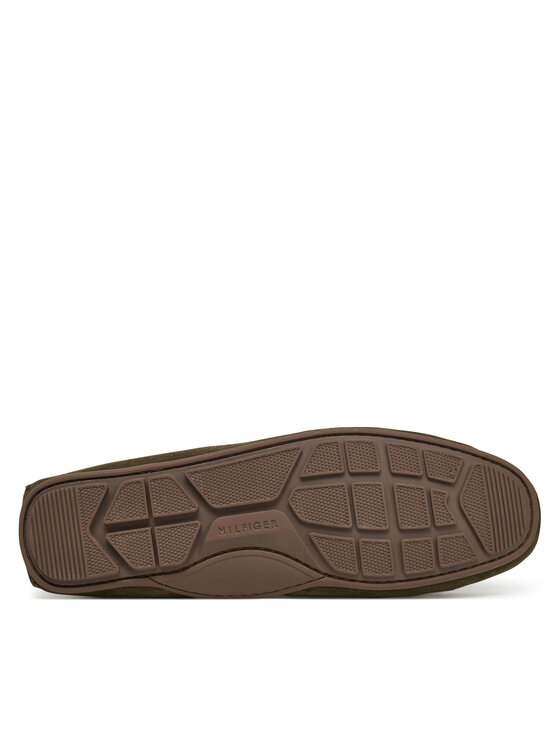 Мокасины Casual Hilfiger Suede Driver FM0FM04998 Tommy Hilfiger, зеленый — фото 4