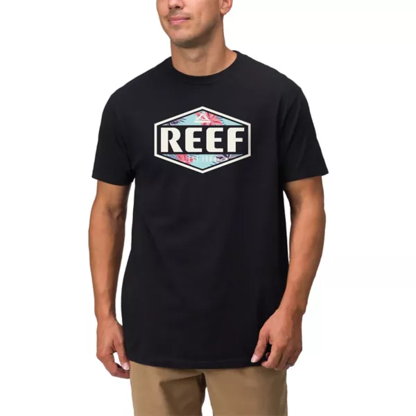 

Мужская футболка с принтом Clicks Reef, черный