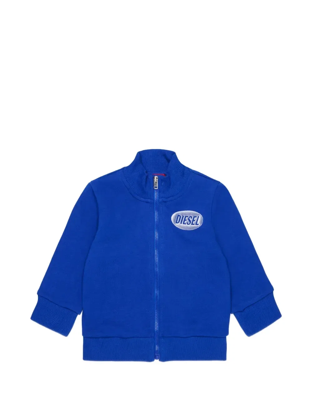 Свитер на молнии с логотипом Diesel Kids, синий