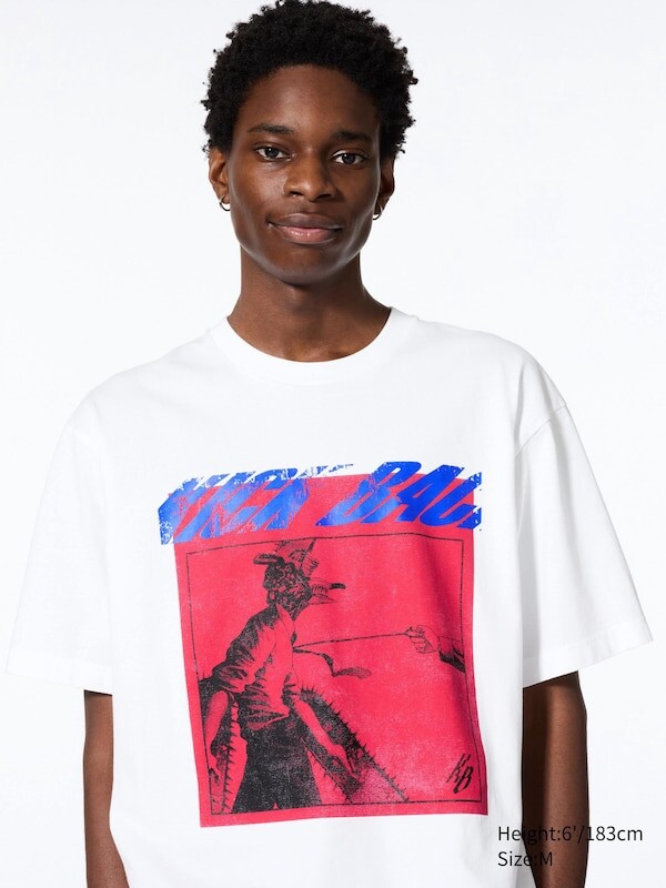 

Футболка с графическим рисунком kenshi yonezu ut человек-бензопила Uniqlo, белый