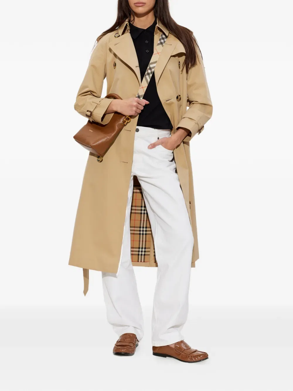 Рубашка-Поло из пике Burberry, мужская, черный — фото 2