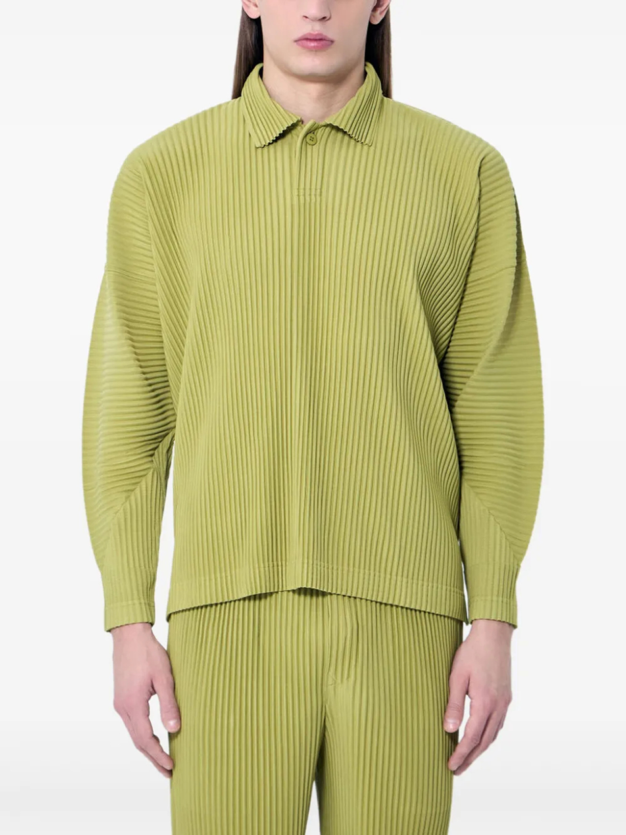 

Плиссированная рубашка Homme Plissé Issey Miyake, зеленый
