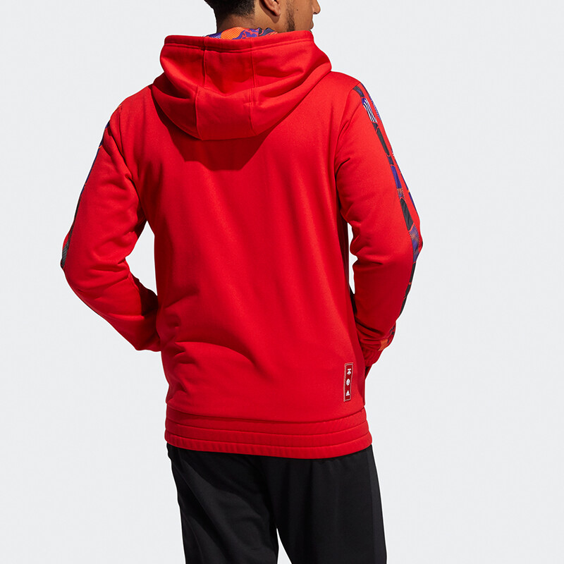 Куртка мужская алая Adidas, цвет Scarlet — фото 3
