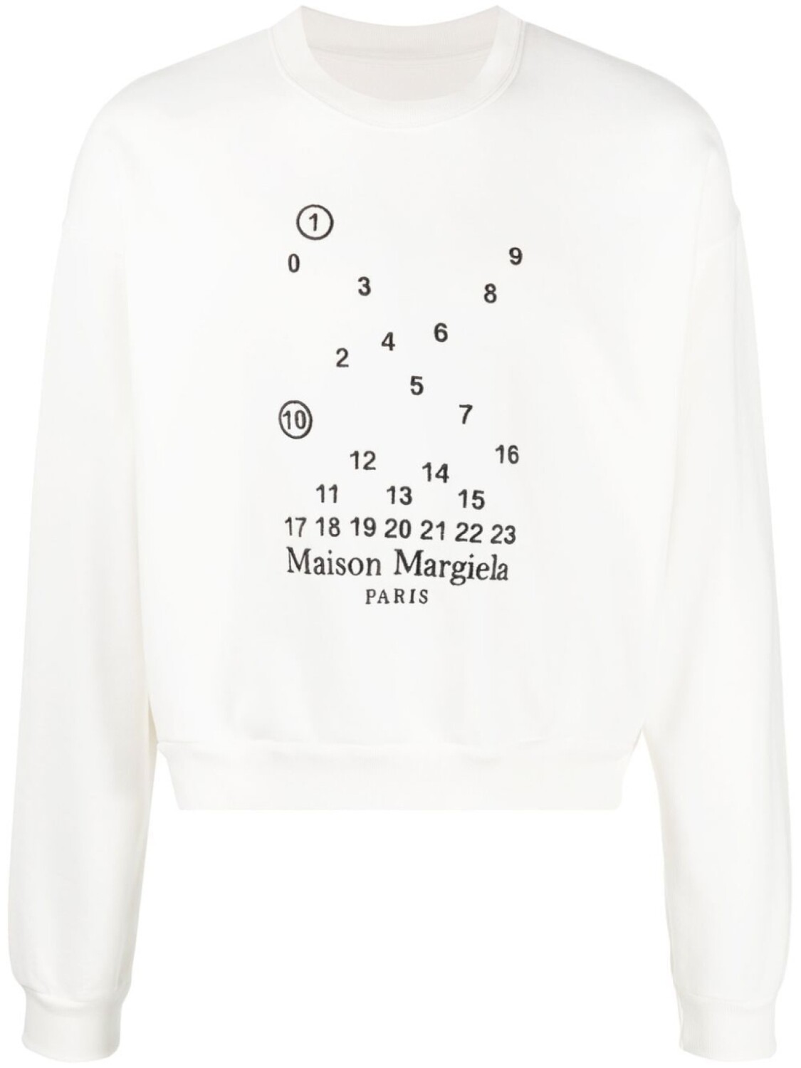 

Maison Margiela толстовка с логотипом, белый
