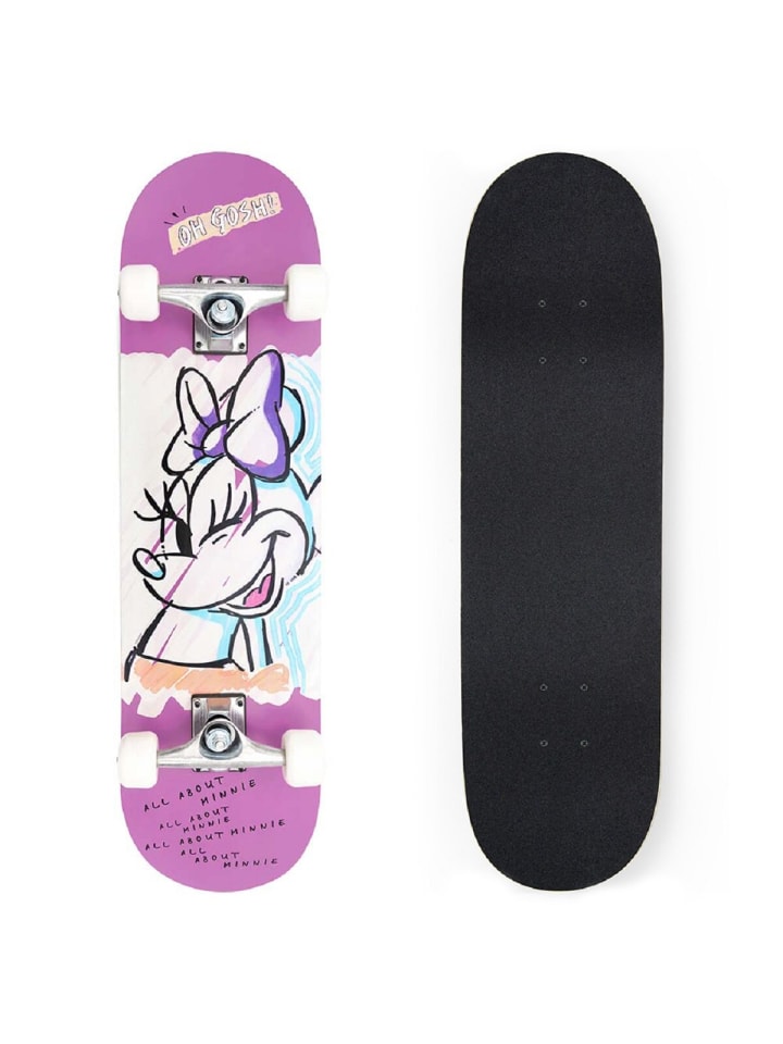 

Disney Minnie Mouse Скейтборд, идеально подходит для тротуаров и парков, 79x20x12 см, черный