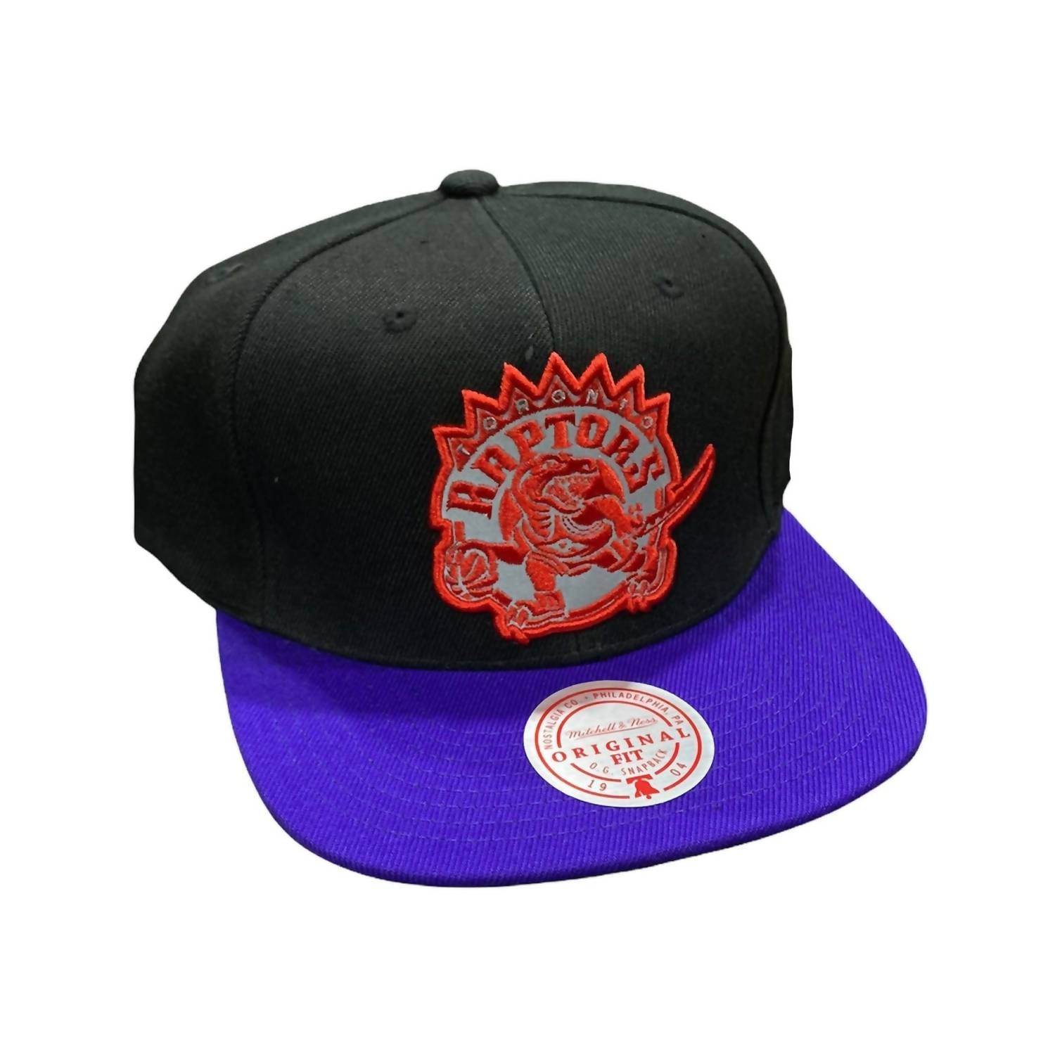 

Мужская бейсболка Nba Hwc Toronto Raptors со светоотражающей отделкой Snapback черного/фиолетового цвета Mitchell & Ness
