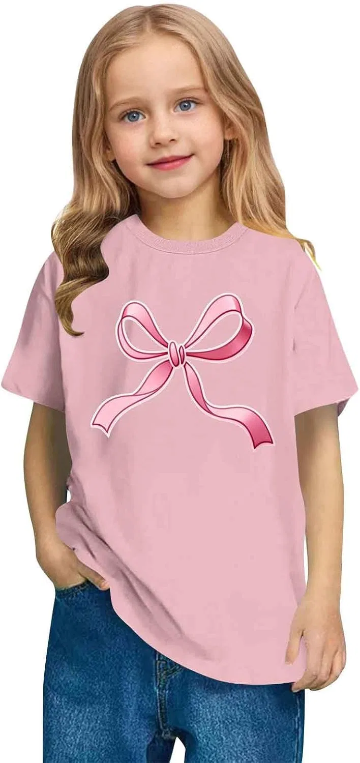 Детская футболка с бантом Zzalalana, Pink