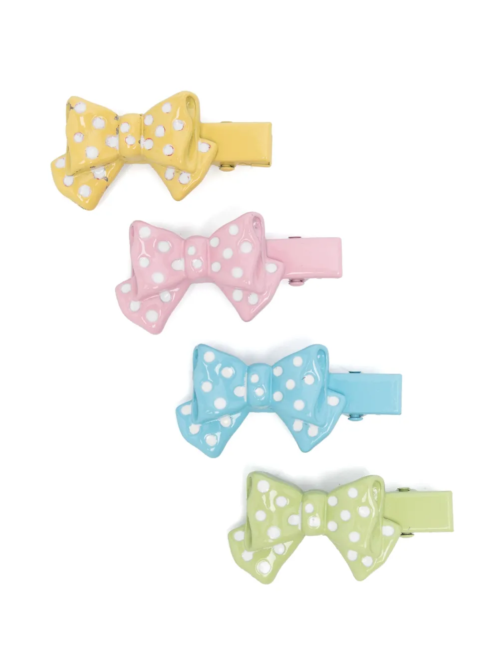 

Набор из четырех заколок для волос с бантом Monnalisa, желтый