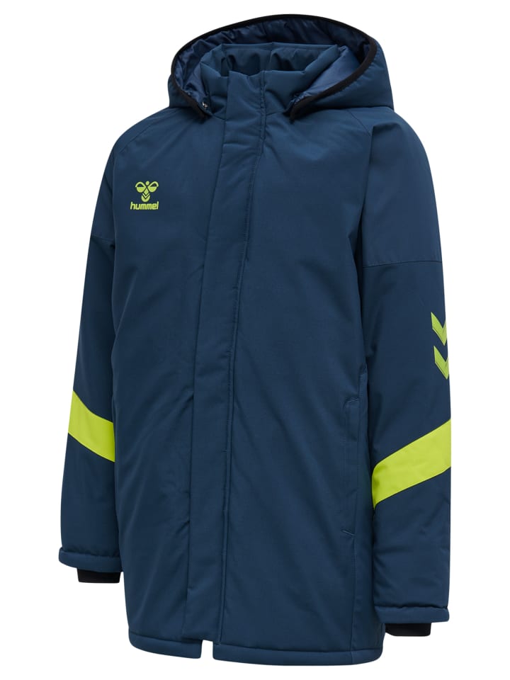 Толстовка Hummel Jacket Daumenlöcher Hmllead Multisport Kinder, цвет DARK DENIM — фото 3