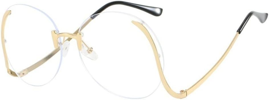 

Модные роскошные солнцезащитные очки без оправы круглой формы для женщин, большие солнцезащитные очки с градиентным переходом цвета для активного отдыха HVTVTLA, White3556