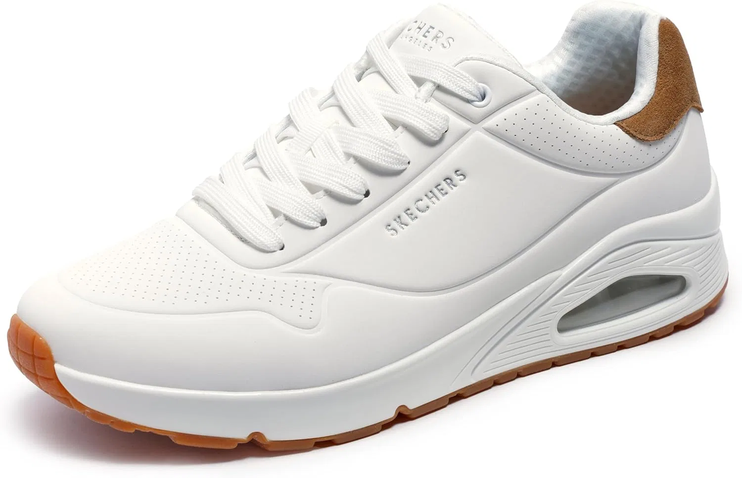 Мужские кроссовки Skechers UNO-Suited On Air, белый, цвет «роскошный сад», размер 42 EU