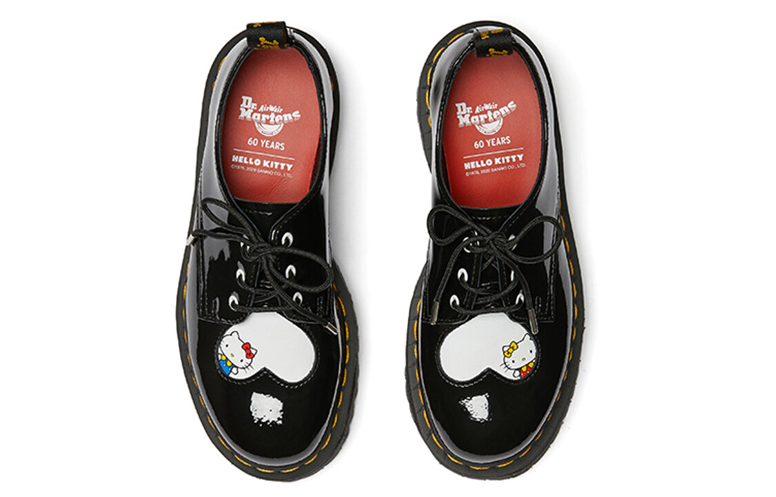 Туфли на платформе женские низкие черные Dr.Martens — фото 4