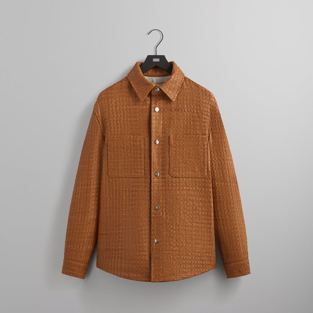 

Рубашка &Kin Woven Leather Apollo II Shirt, цвет Tool