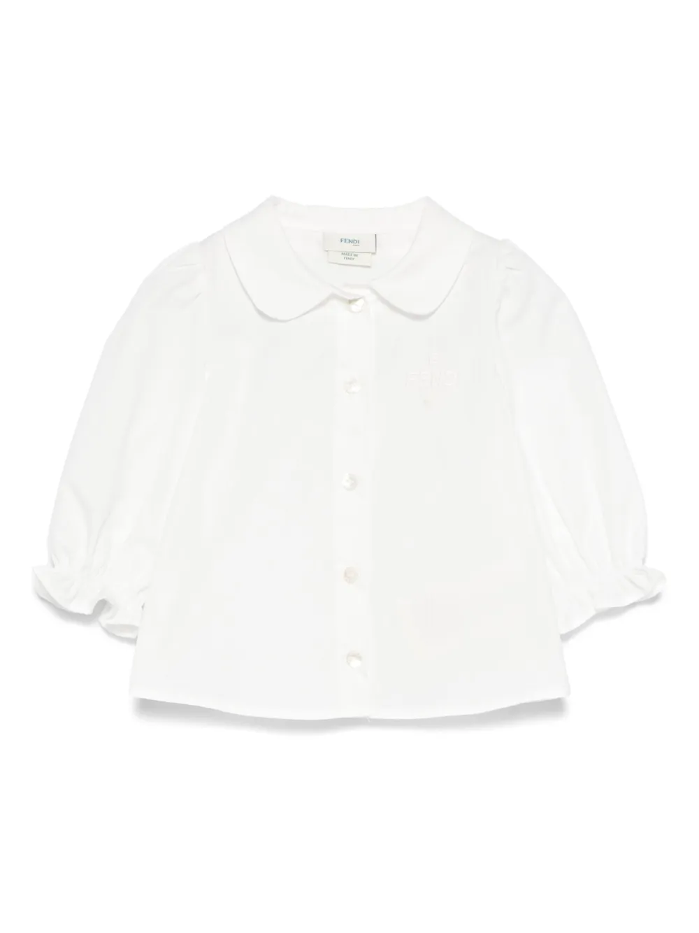 

Хлопковая блузка FENDI KIDS, белый