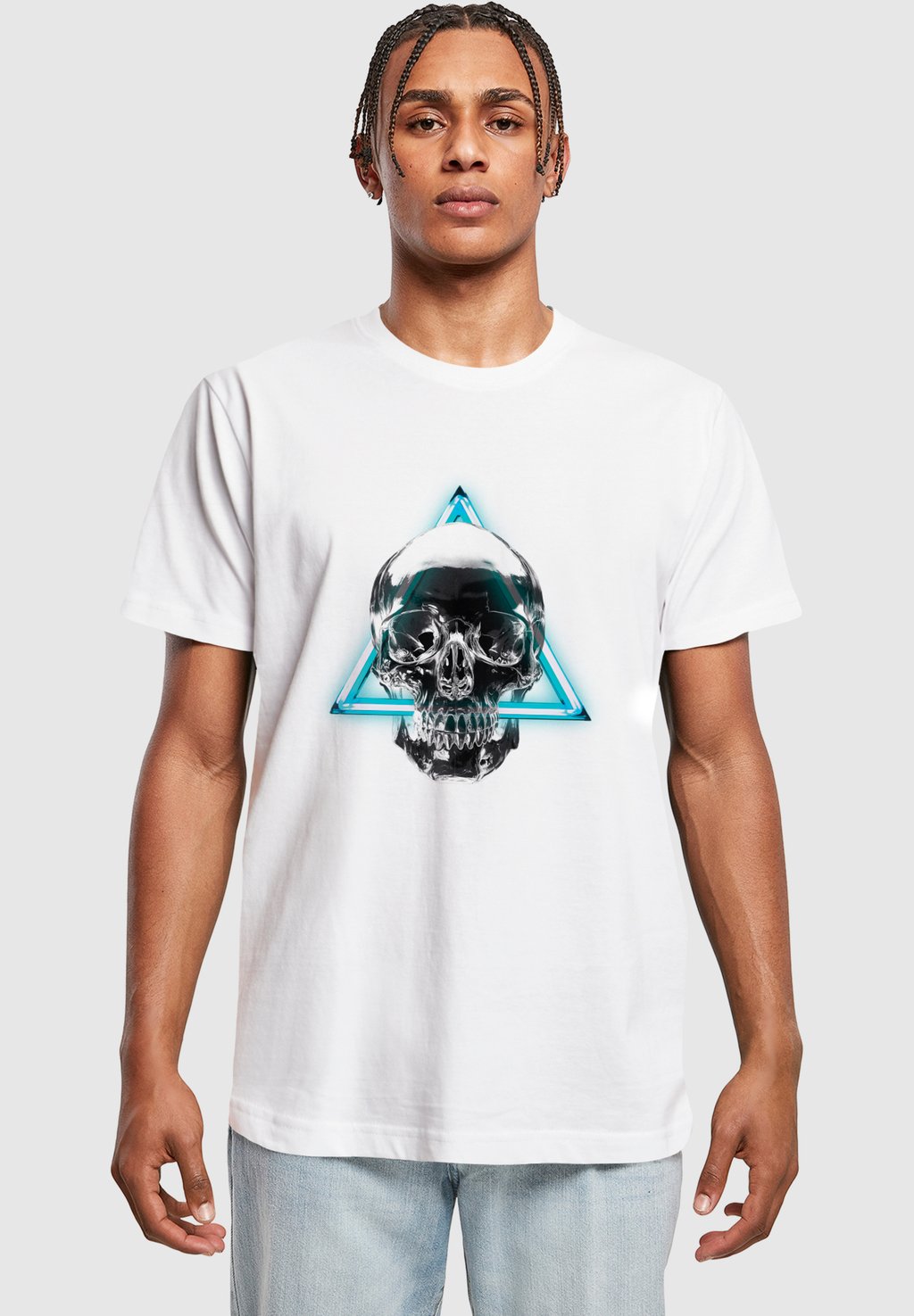 

Футболка с принтом SKULL Mister Tee, белый