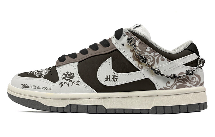 

Кроссовки для скейтбординга Dunk женские с низким верхом, черные/серые Nike, Черный, Кроссовки для скейтбординга Dunk женские с низким верхом, черные/серые Nike
