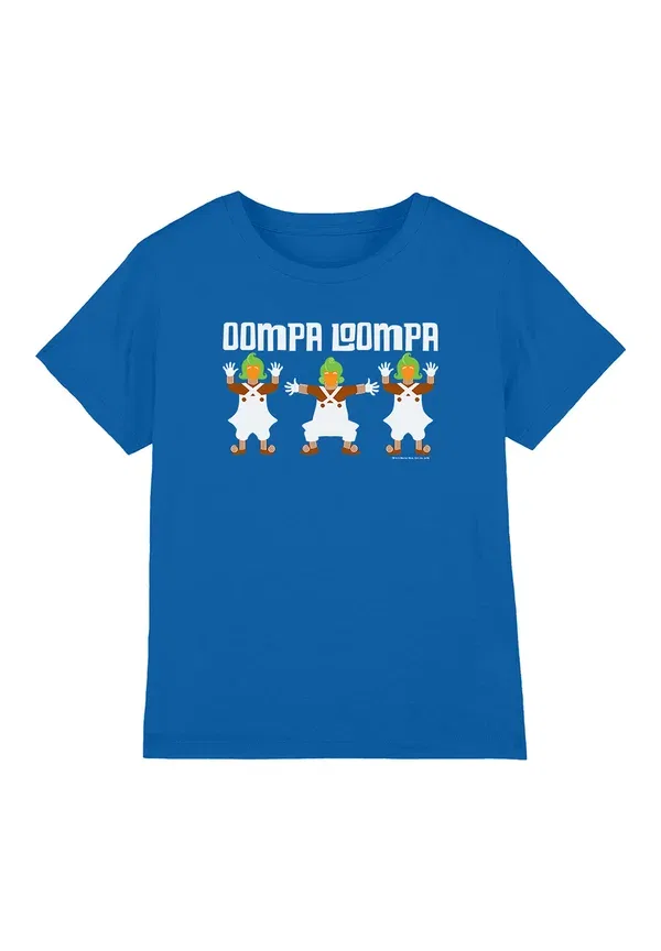 Футболка Cotton Soul с принтом Oompa Loompa, королевский синий