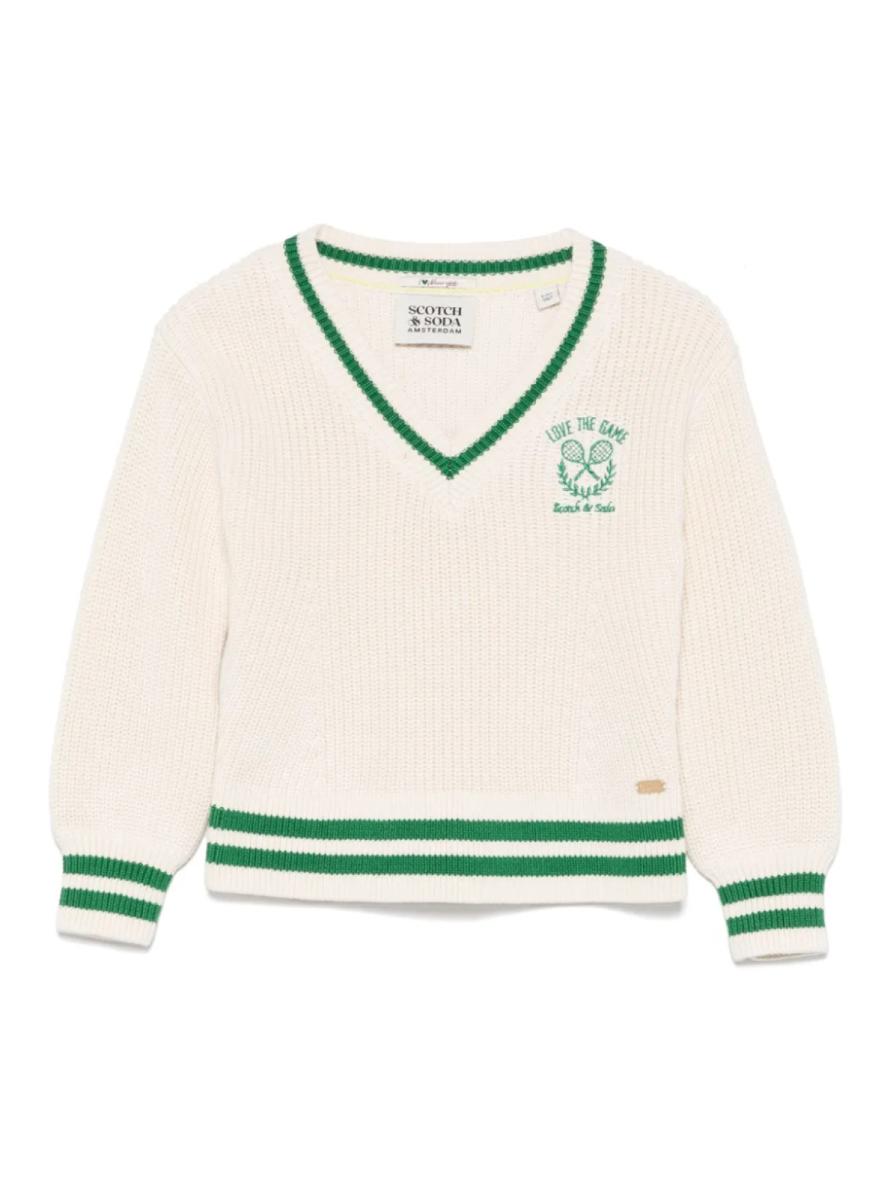 

Свитер с V-образным вырезом Scotch & Soda Kids, нейтральный