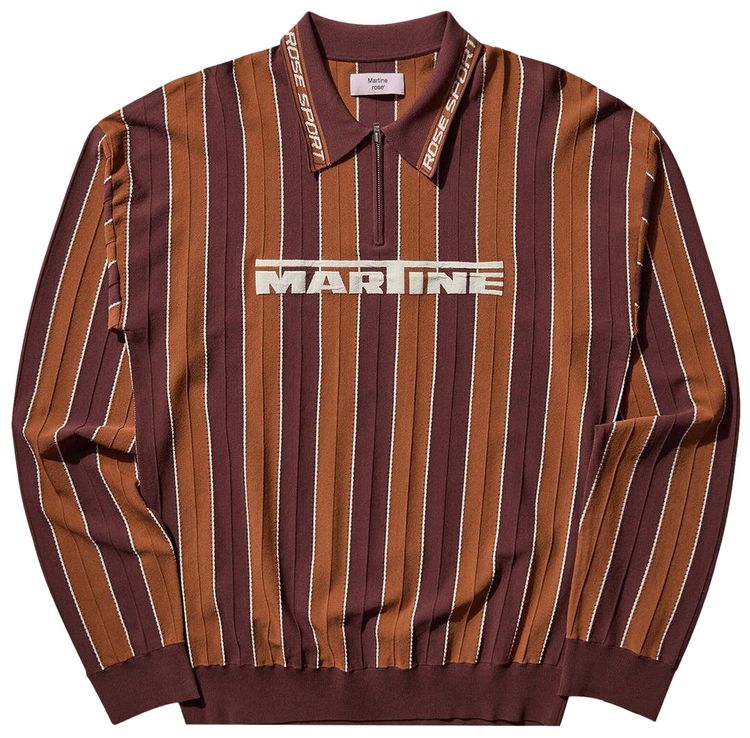 

Поло Martine Rose Logo Polo 'Brown', коричневый