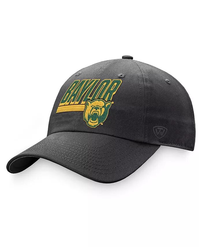 

Мужская темно-серая регулируемая шляпа Baylor Bears Slice Top of the World