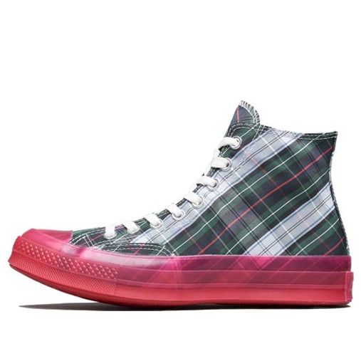 

Кеды Converse Chuck Taylor All-Star 70s Hi Plaid Translucent Midsole Red, красный