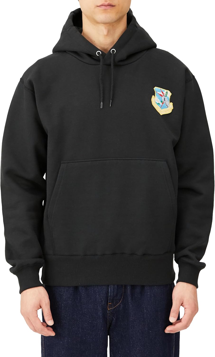 

Толстовка с капюшоном в стиле F, нашивка с гербом армии США, толстовка с флисовой подкладкой, черная F-Style