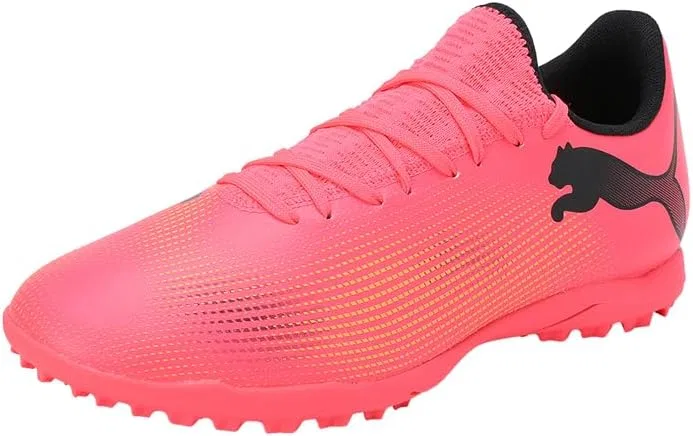 Кроссовки Puma Herren Future 7 Play Turf Trainer Fußball-stollenКроссовки, Sunset Glow Puma Black Sun Stream
