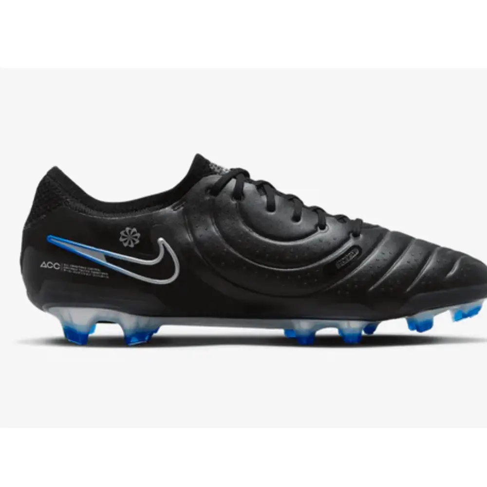 Nike Tiempo Legend 10 Elite DV4328-040 Мужские 4 Черные Кожаные Футбольные Бутсы TF2753 — фото 2