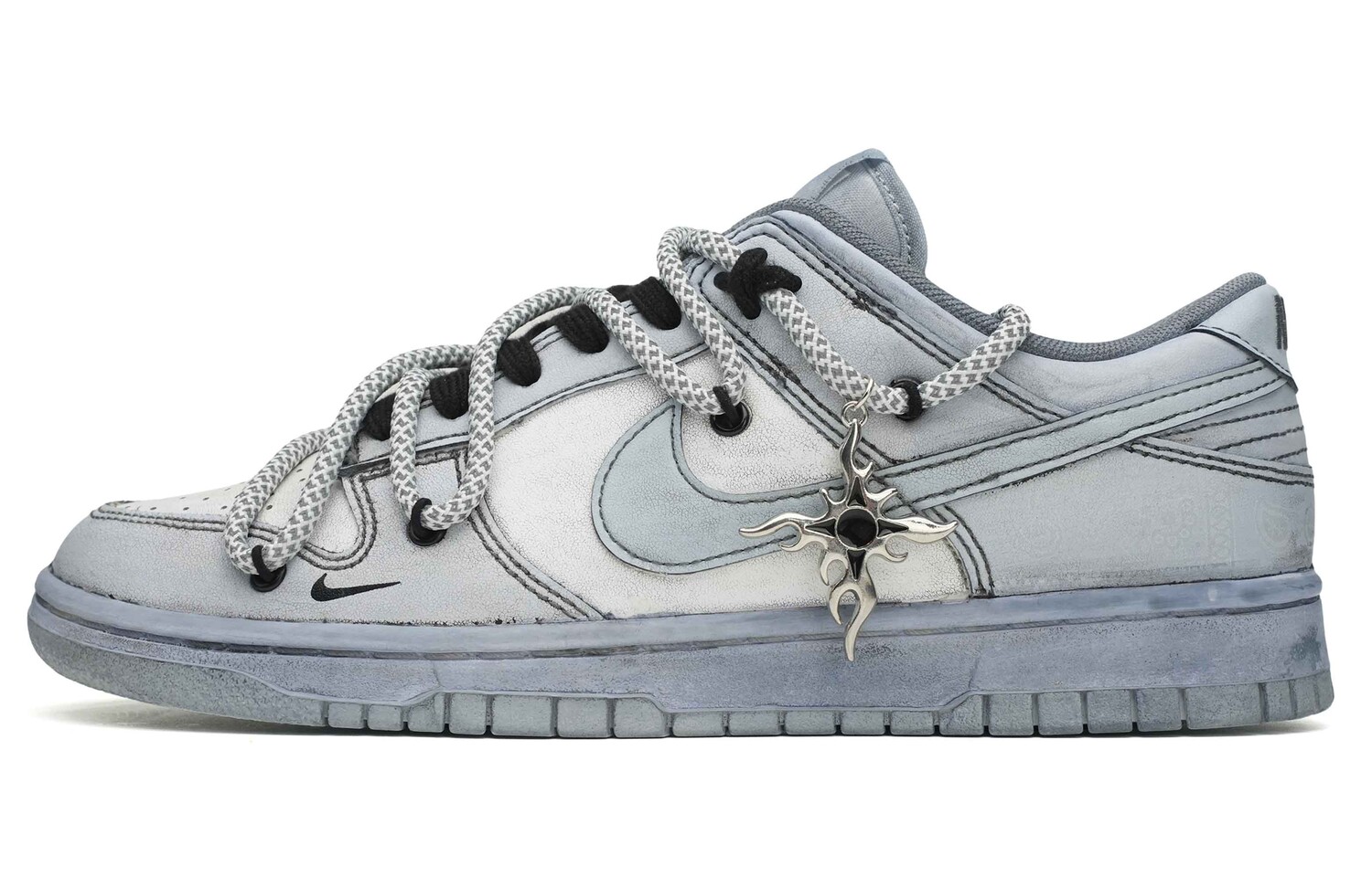 

Кроссовки Nike Dunk Skateboard Shoes Men Low-Top Gray, Серый, Кроссовки Nike Dunk Skateboard Shoes Men Low-Top Gray