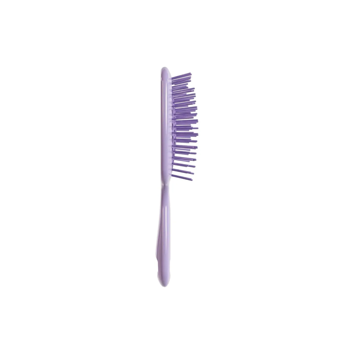 Мини-расческа FHI Heat UNbrush для легкого расчесывания влажных и сухих волос - прочные антистатические щетинки Duoflex, легкая ручка, Lilac Light Purple — фото 2
