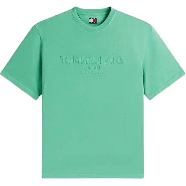Футболка мужская зеленая crew neck regular Tommy Hilfiger, Green