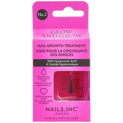 

Nails INC Glow and Grow Средство для роста ногтей 14 мл