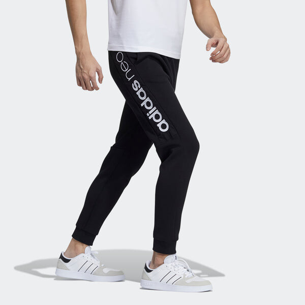Спортивные штаны adidas neo M Cs Db Tp 2 Logo Stripe Athletics Sports Knit Bundle Feet Pants Black, черный — фото 4