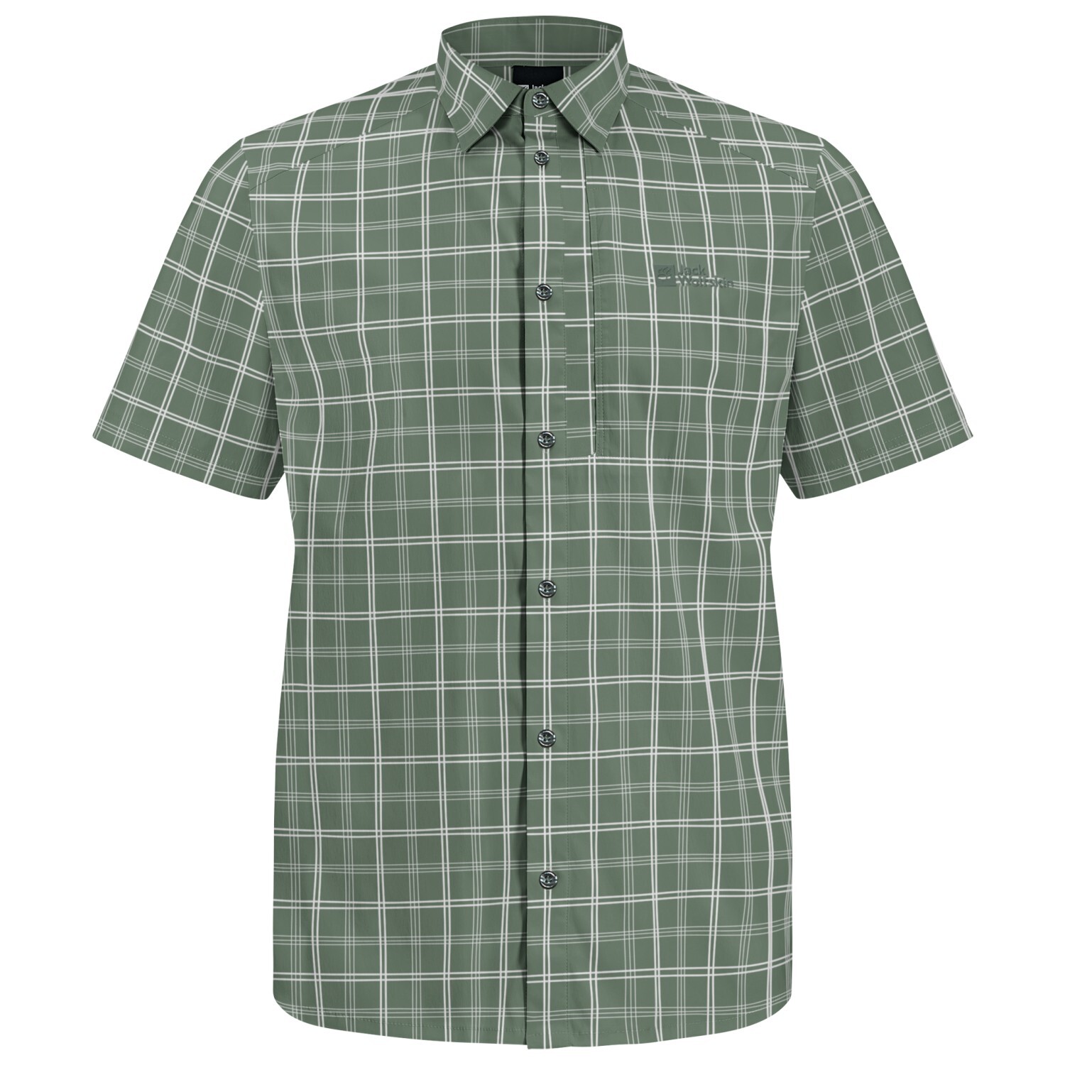 

Рубашка Jack Wolfskin Norbo S/S Shirt, цвет Hedge Green Checks