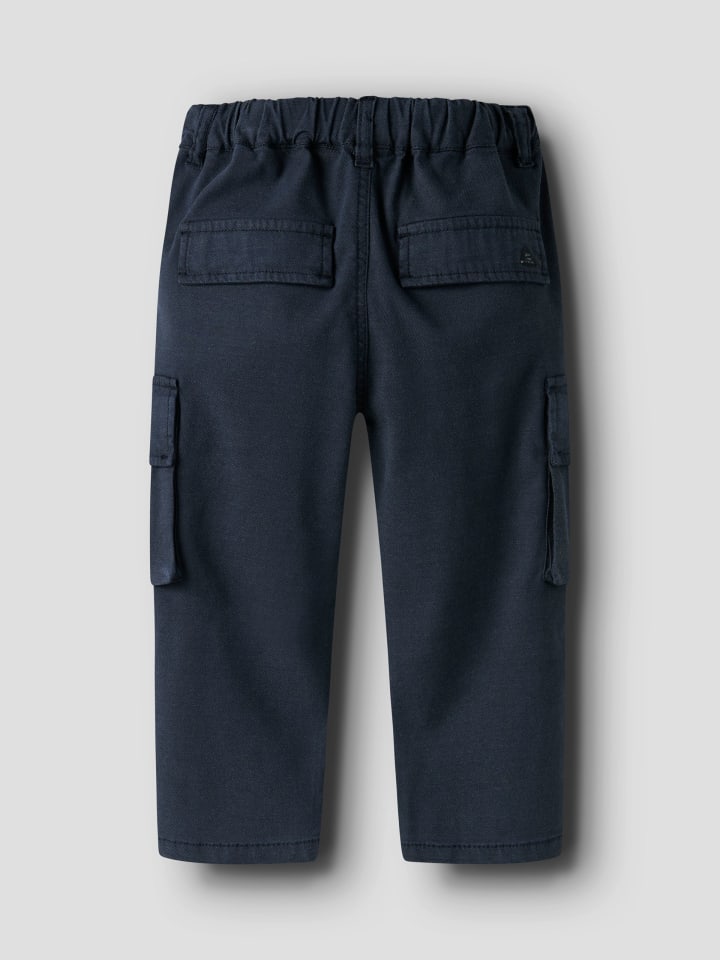 Брюки-карго для мальчиков Name it NMMBEN TAP CARGO TWI PANT 8950-PO, темно-синего цвета, модель Blazer — фото 2