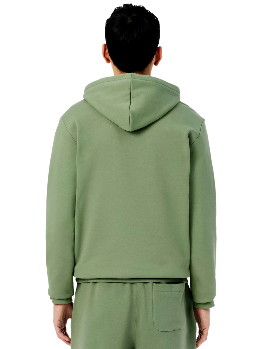 Толстовка с капюшоном на молнии LACOSTE, зеленый — фото 3