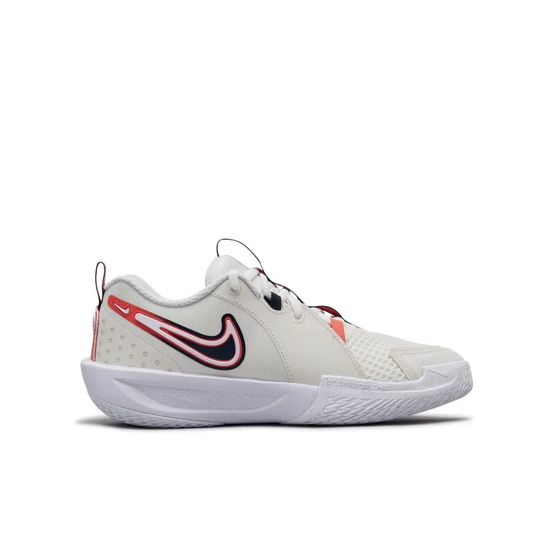 Nike Детские баскетбольные кроссовки G.T. Cut 3 с амортизацией, износостойкие и дышащие, низкие, цвет экрю/оранжевый, унисекс — фото 3